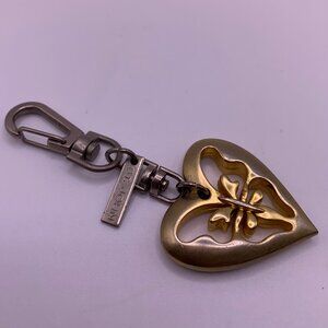 🐱 5 for $10.  Goldtone & Silvertone Keychain with Heart Pendant